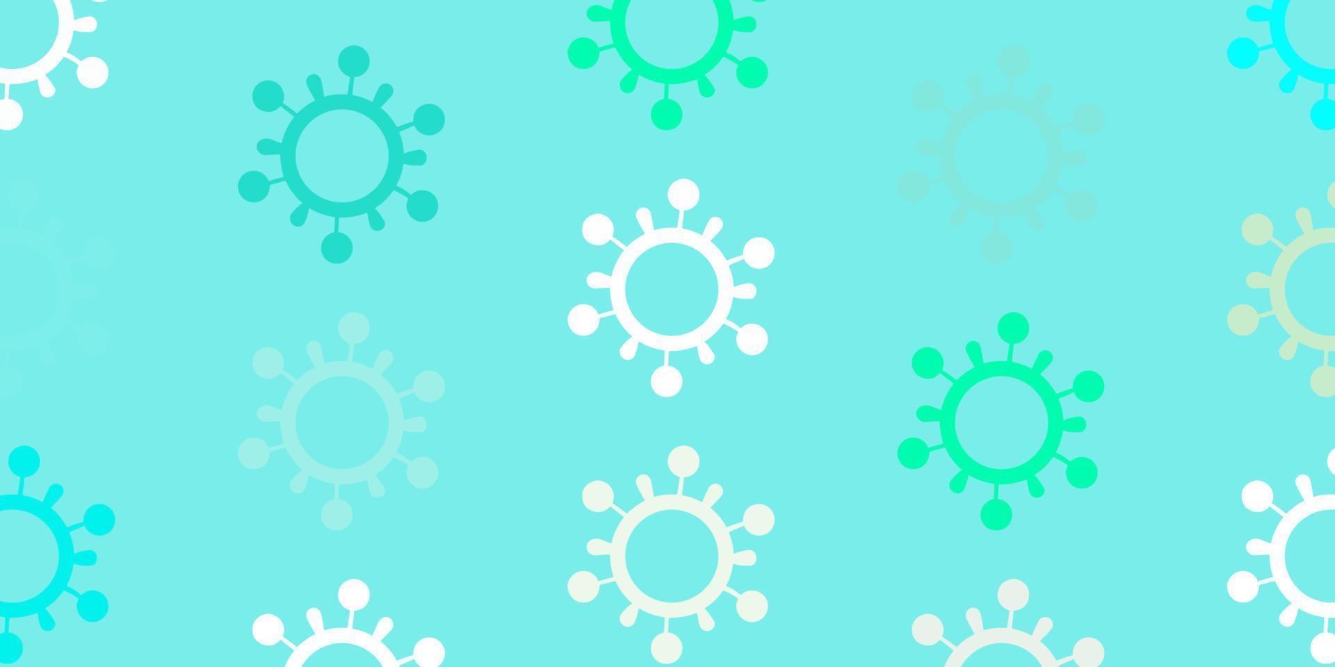 Light Blue, Yellow vector texture with disease symbols.