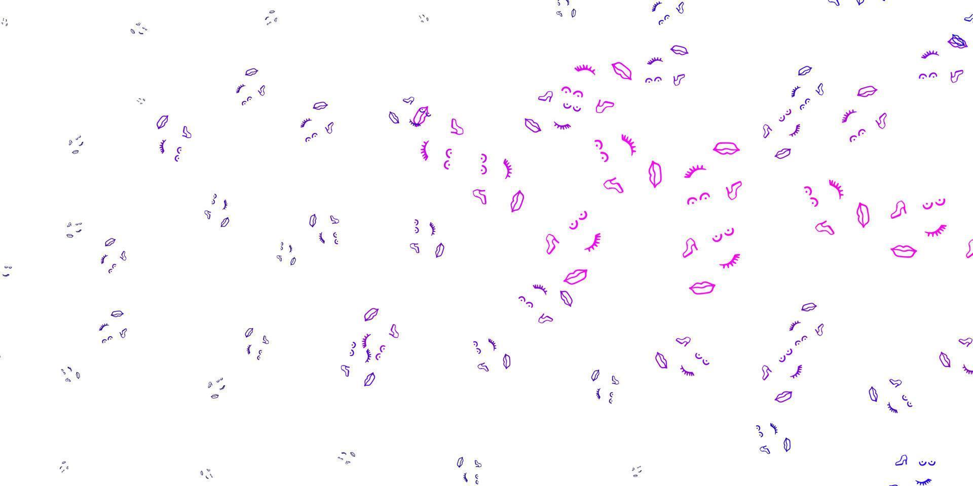Light Purple vector backdrop with woman's power symbols.