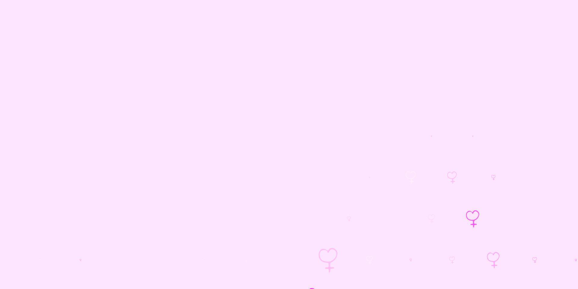 Light Pink vector backdrop with women power symbols.