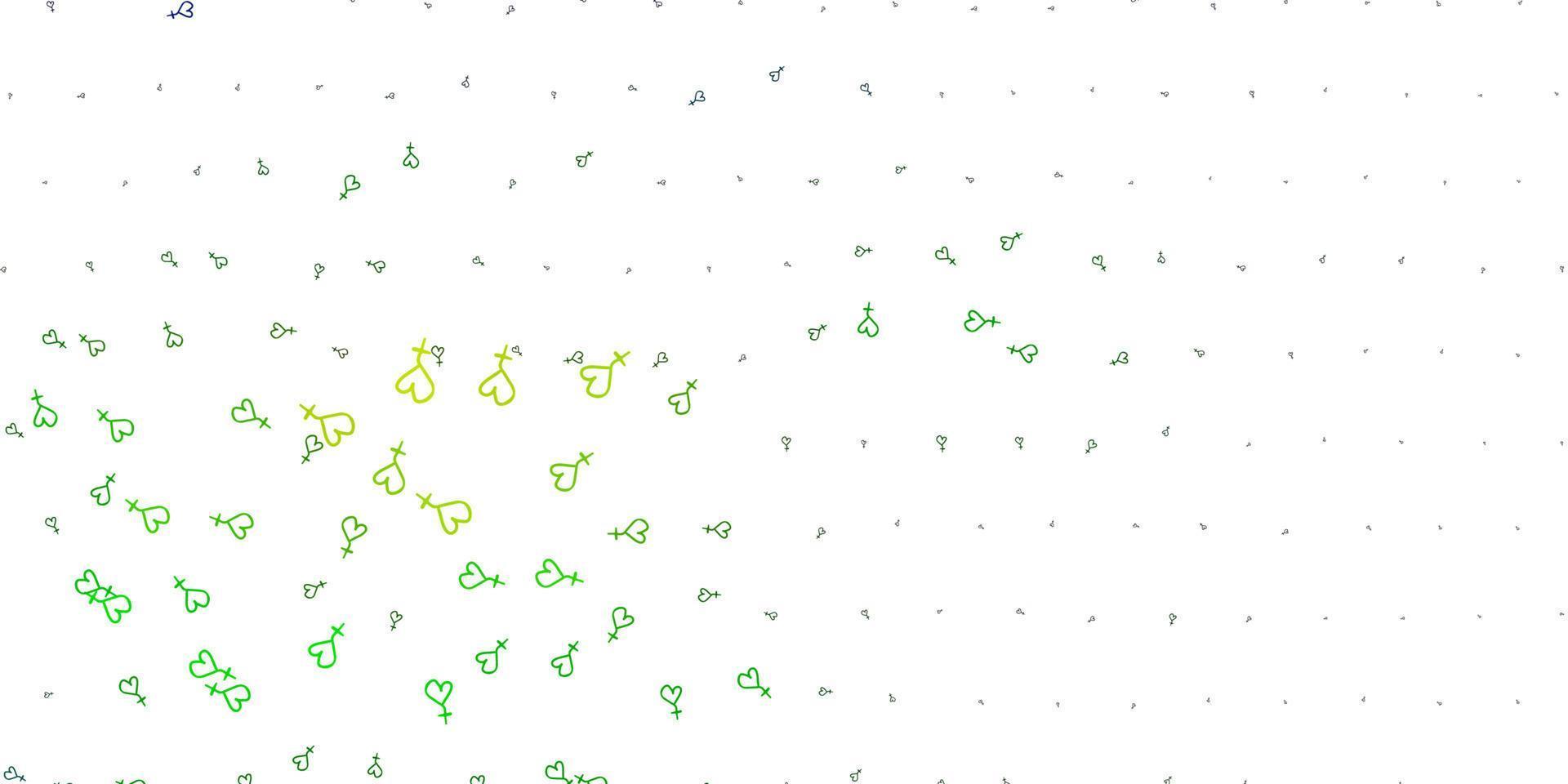 Light Blue, Green vector texture with women's rights symbols.