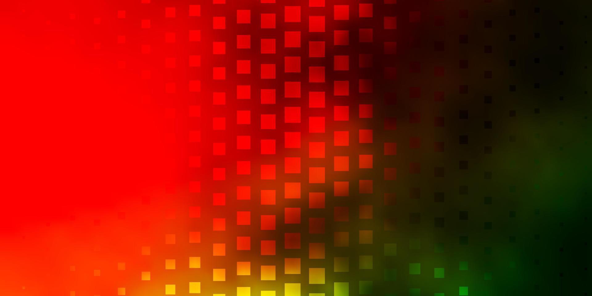 Light Green, Red vector pattern in square style.