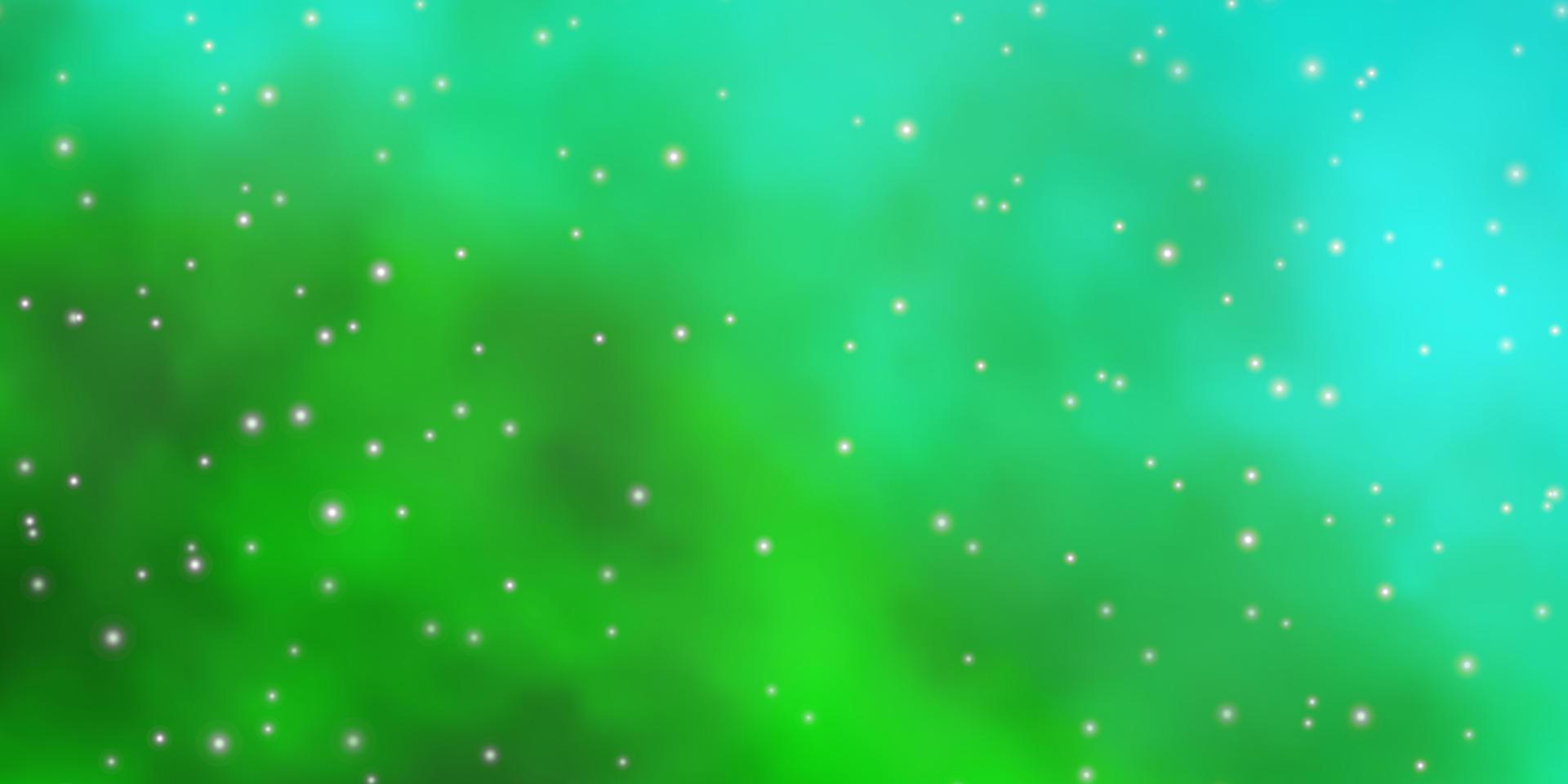 Light Green vector texture with beautiful stars.