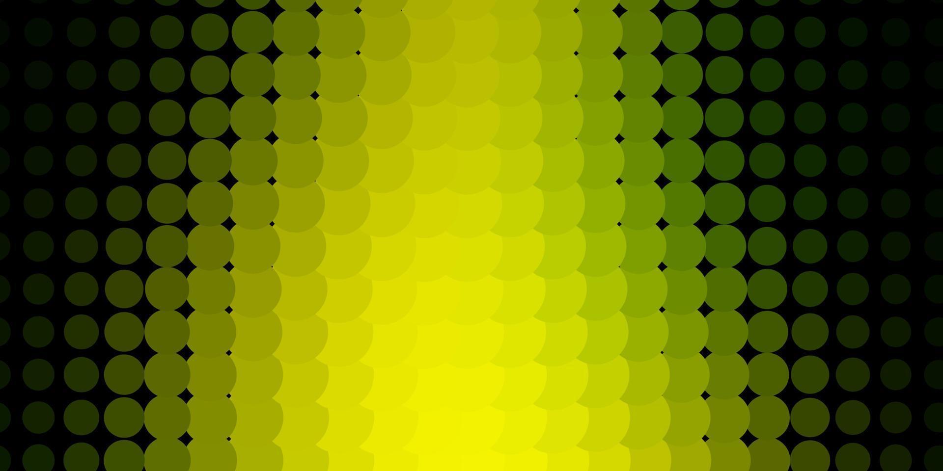 Fondo de vector verde claro, amarillo con puntos.