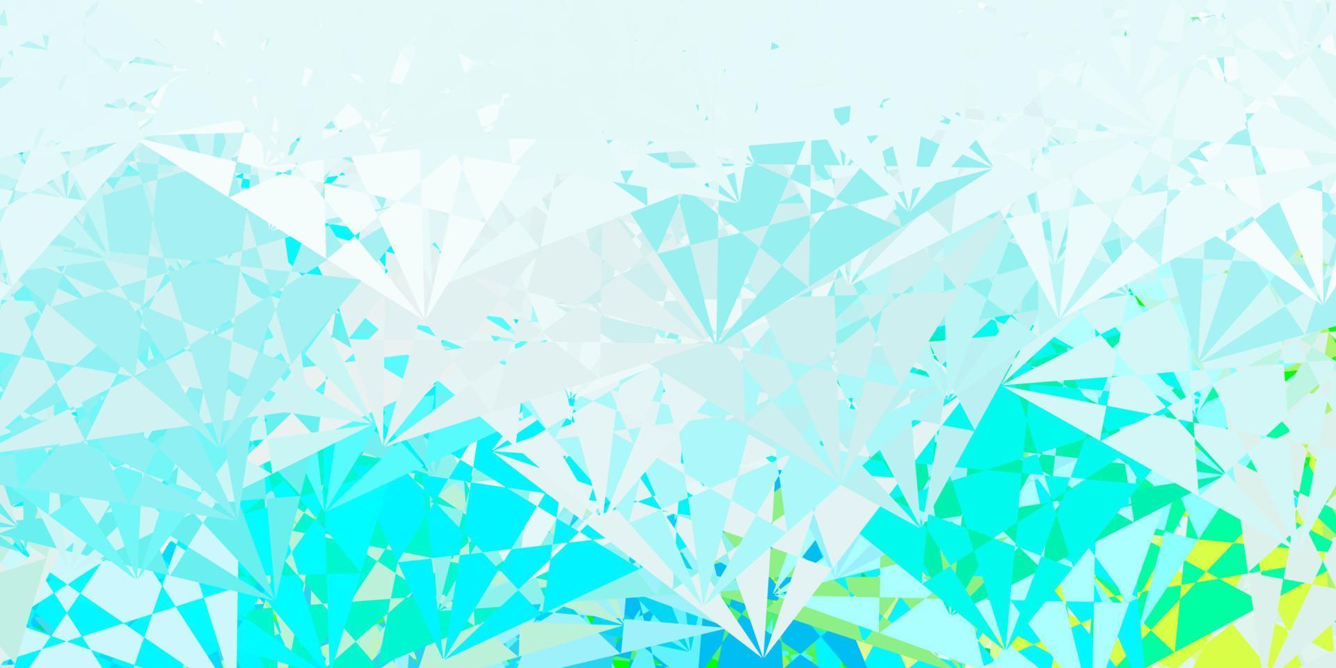 Light Blue, Green vector layout with triangle forms.