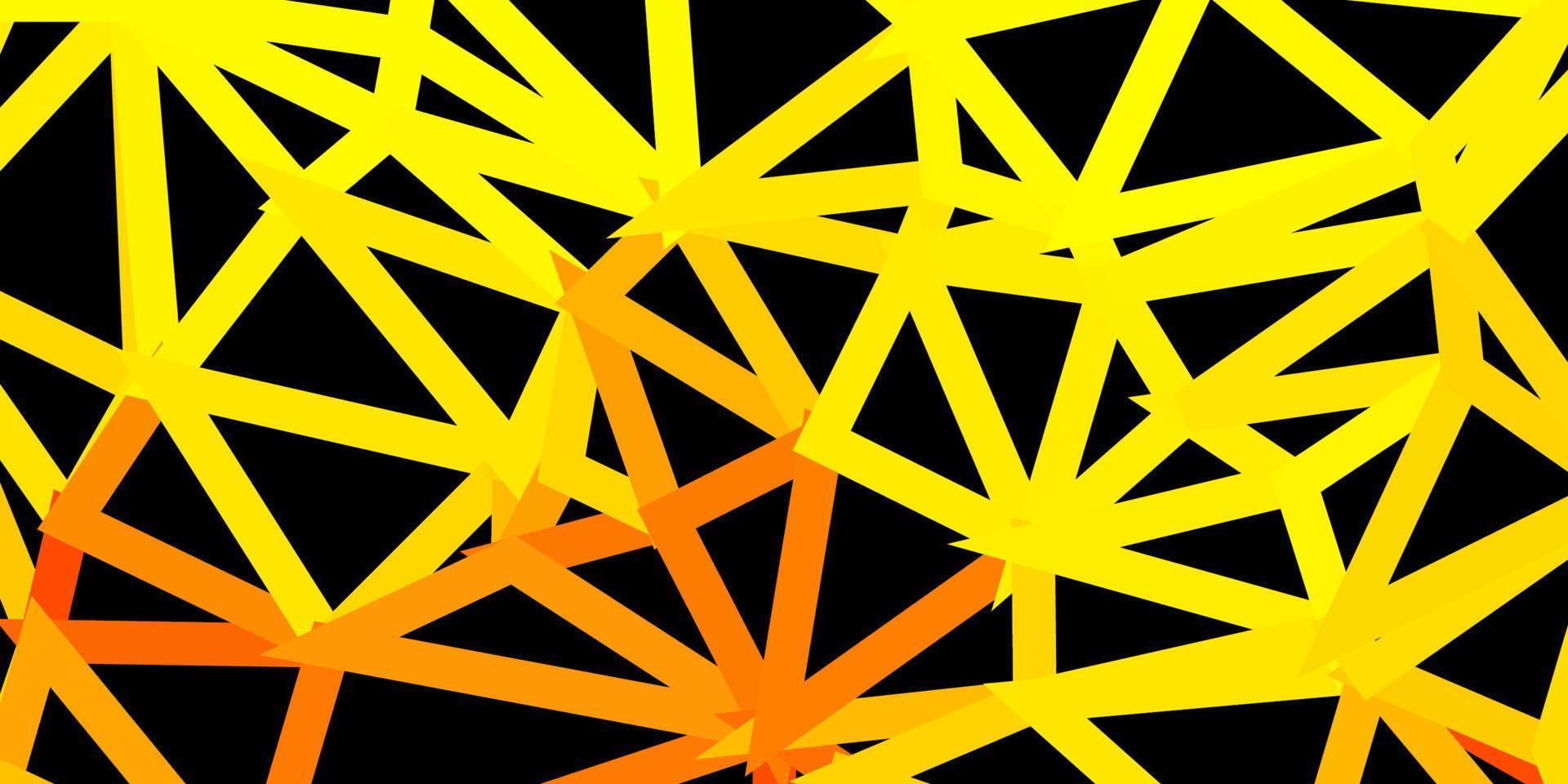 Light yellow vector polygonal background.