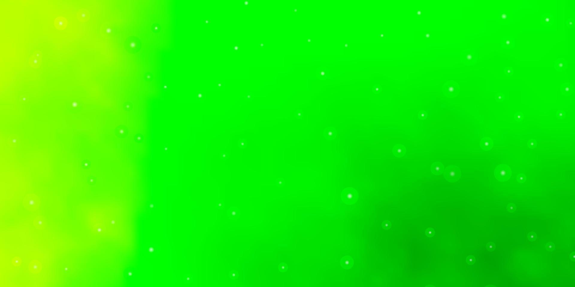 textura de vector verde claro con hermosas estrellas.