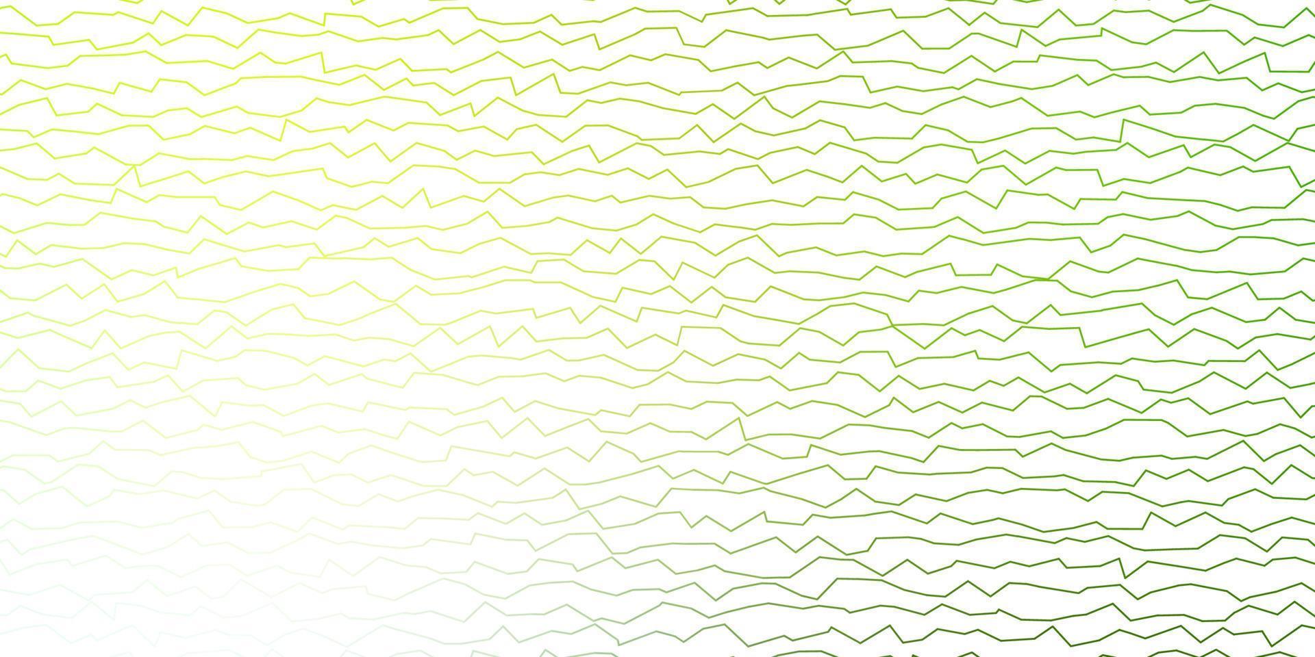 Dark Green, Yellow vector pattern with wry lines.