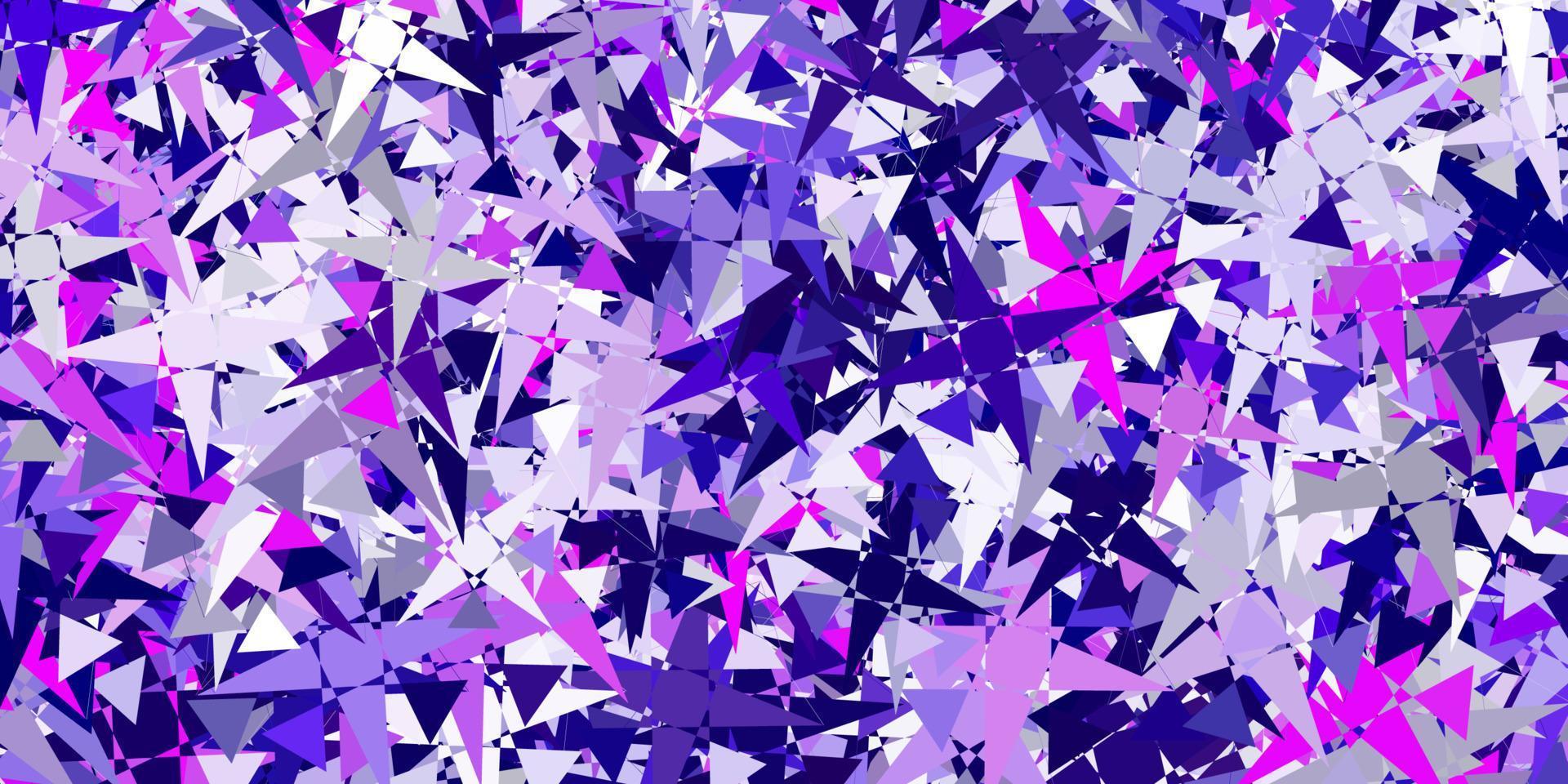 Light Purple, Pink vector pattern with polygonal shapes.