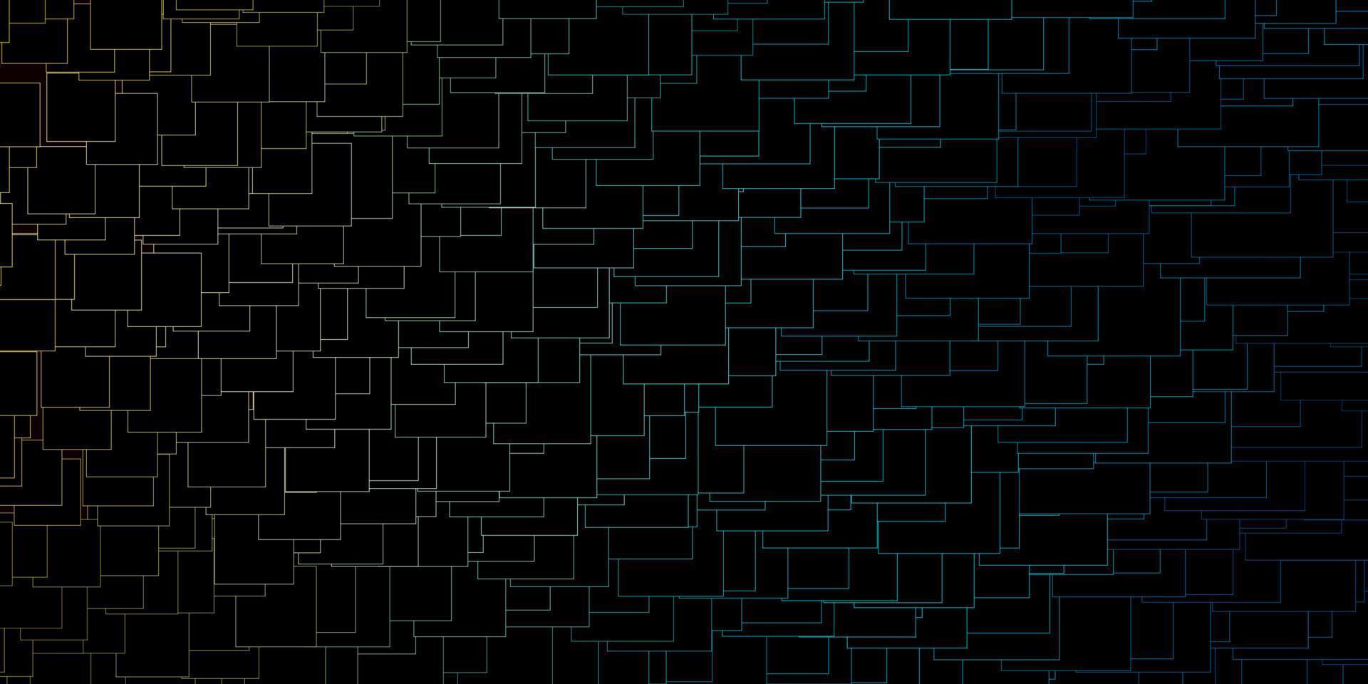 Dark Blue, Yellow vector background with rectangles.