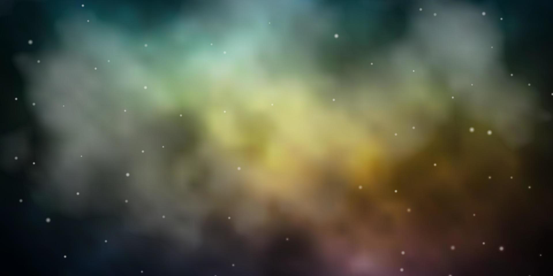 Dark Blue, Yellow vector template with neon stars.