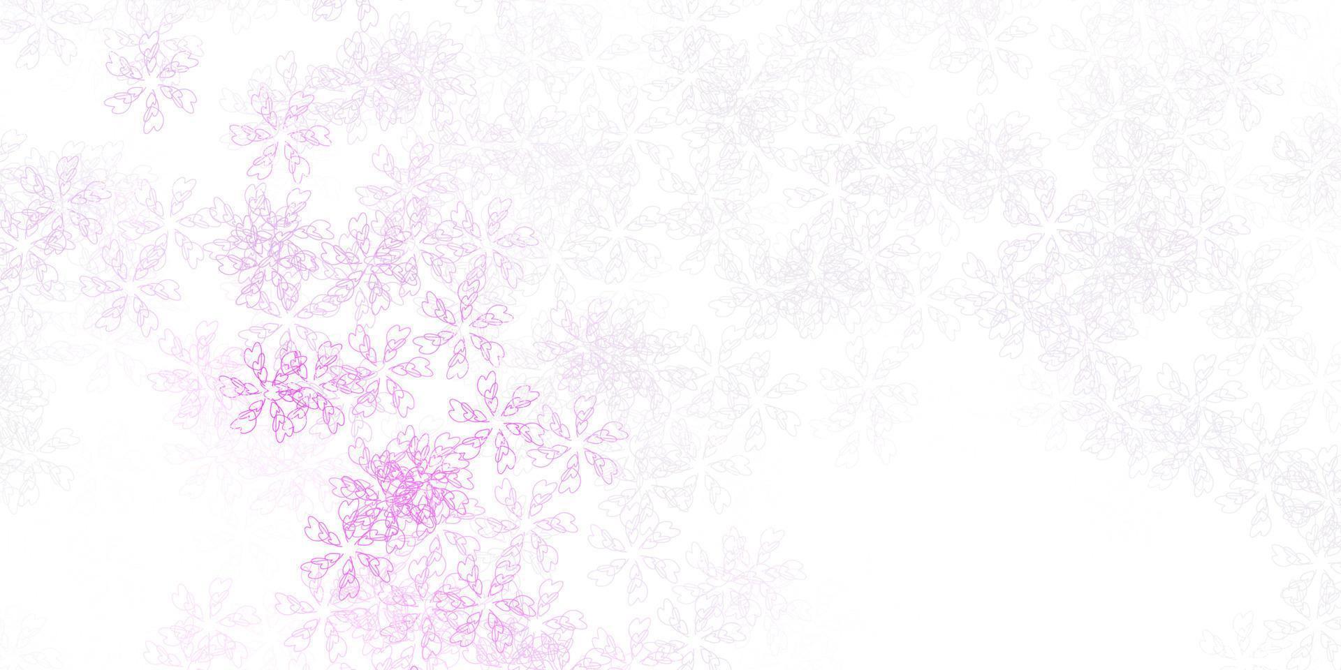 Light purple vector abstract texture with leaves.