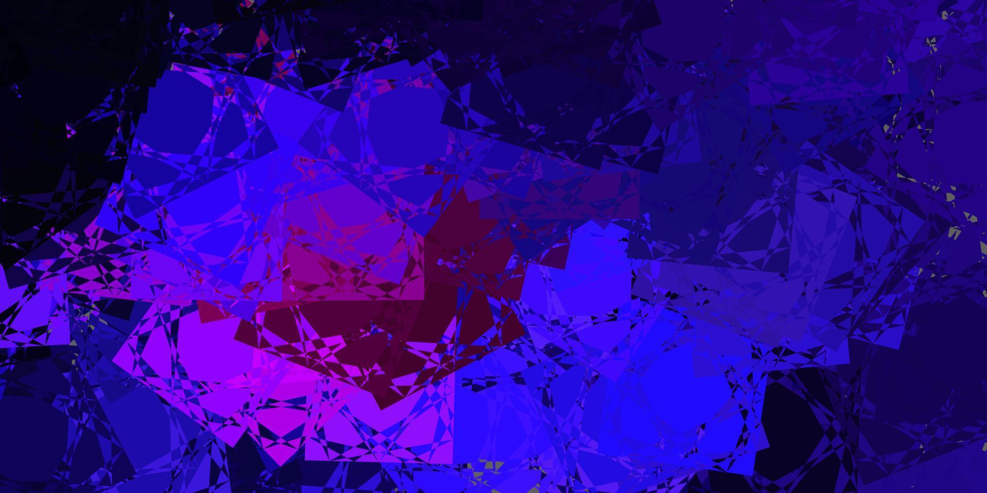 Dark Purple, Pink vector template with triangle shapes.