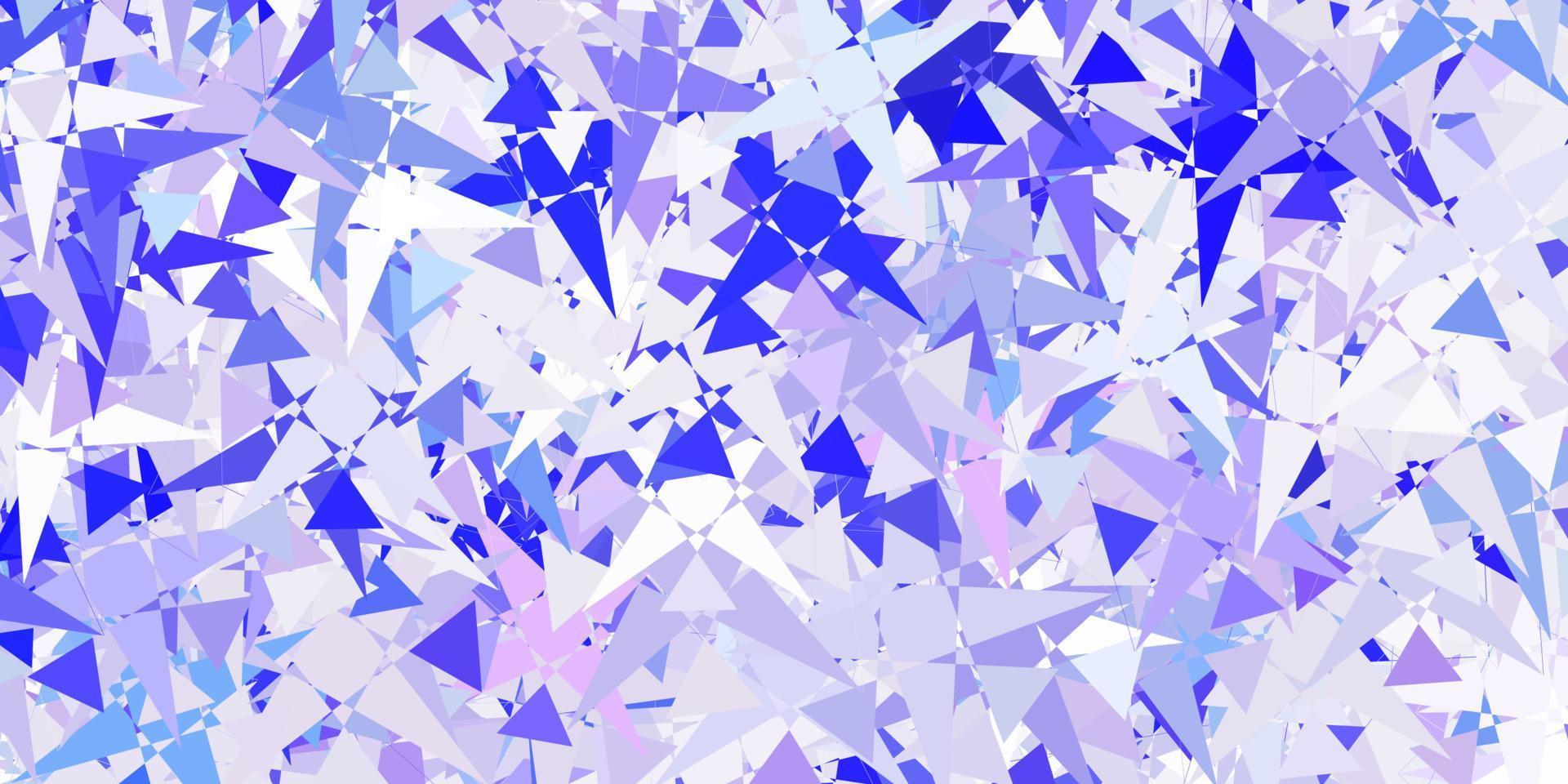 Light Purple vector pattern with polygonal shapes.