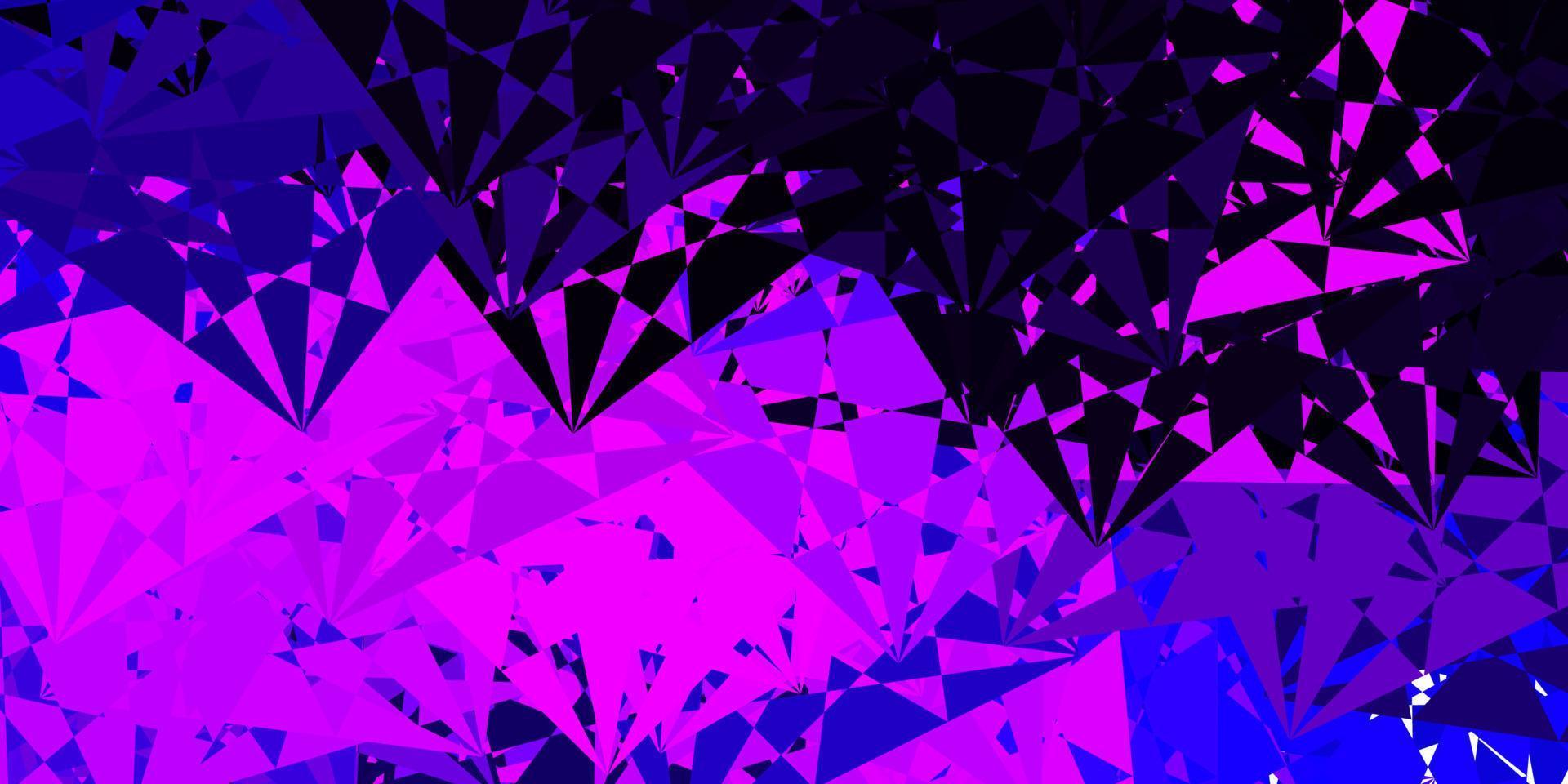 Light Purple vector pattern with abstract shapes.