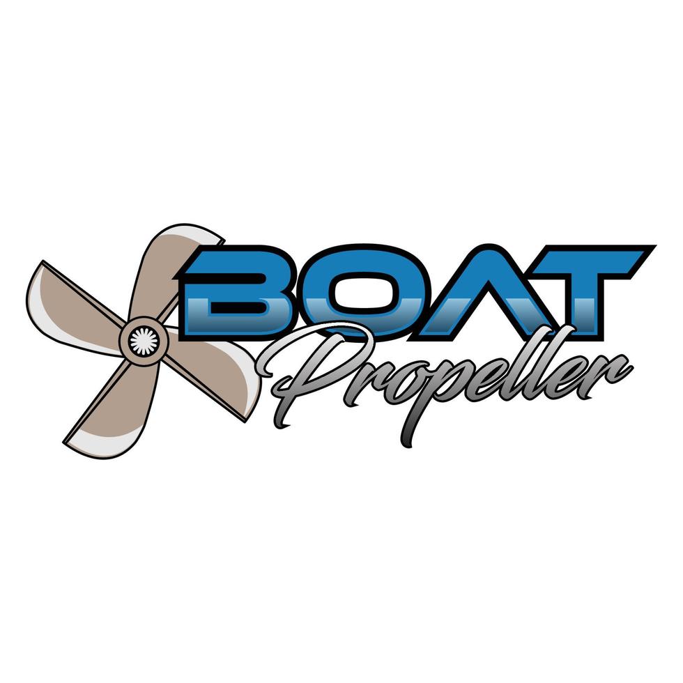 Boat propeller logo 17670821 Vector Art at Vecteezy