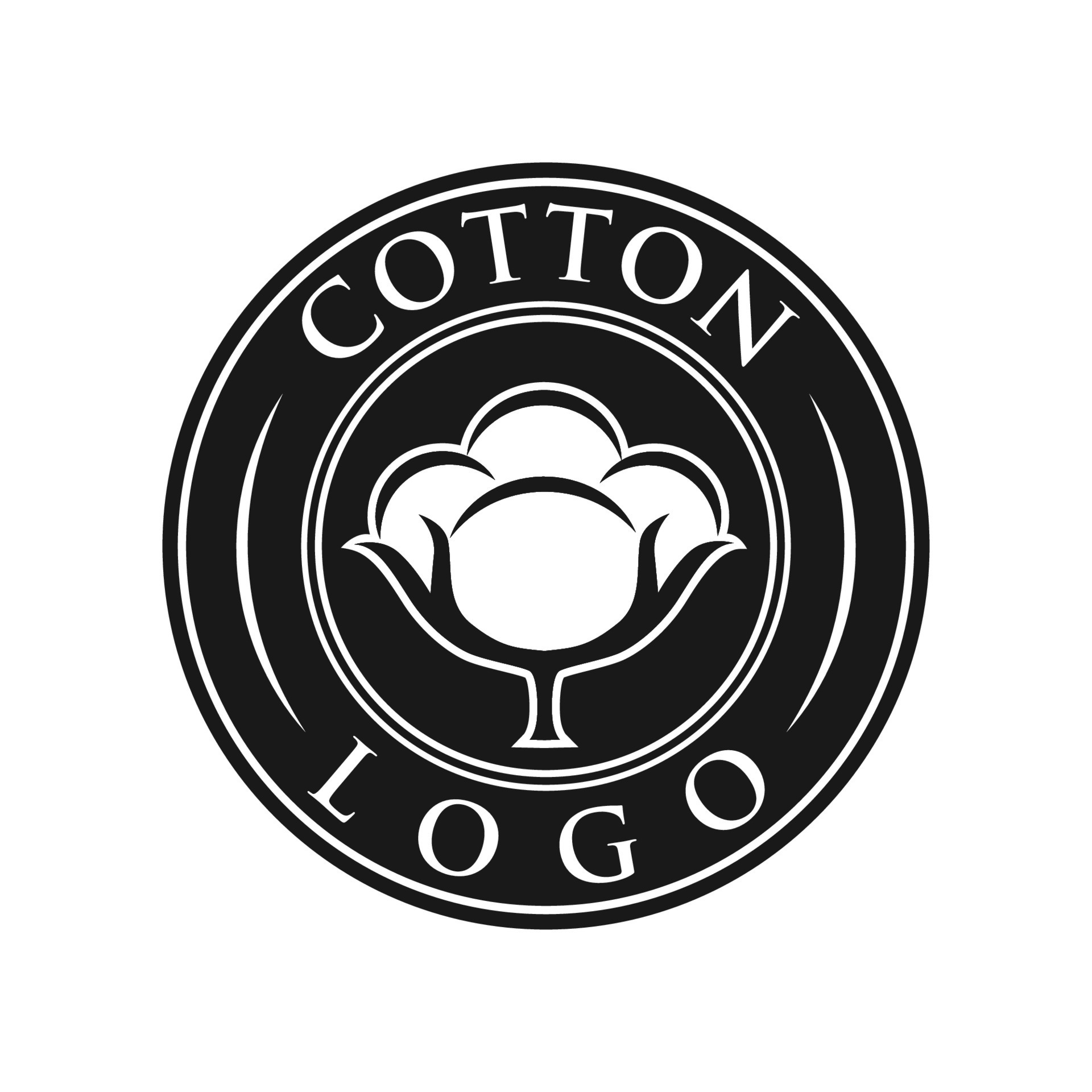 Cotton logo vector 17671025 Vector Art at Vecteezy