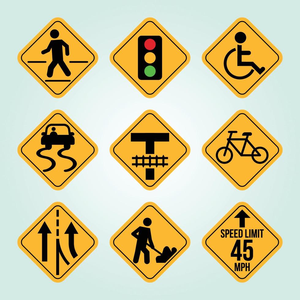 Street Signage Set vector