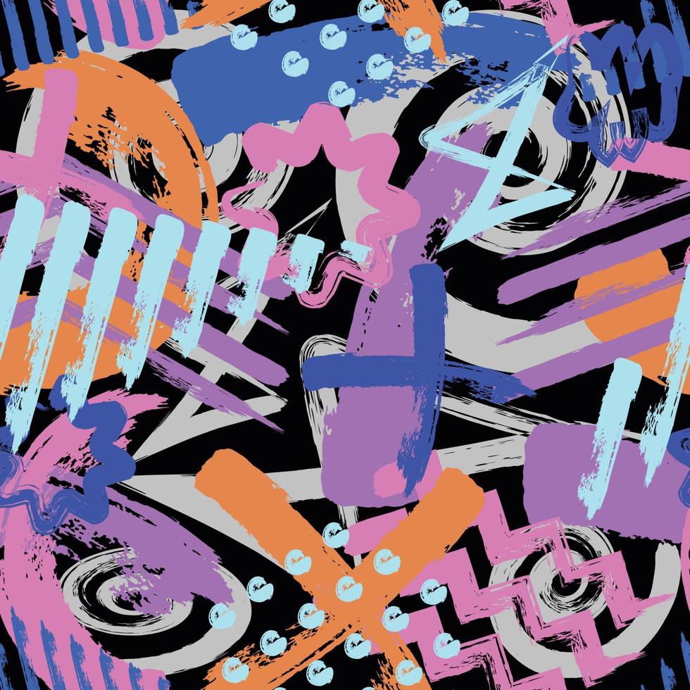 Strokes of Graffiti Art Background vector