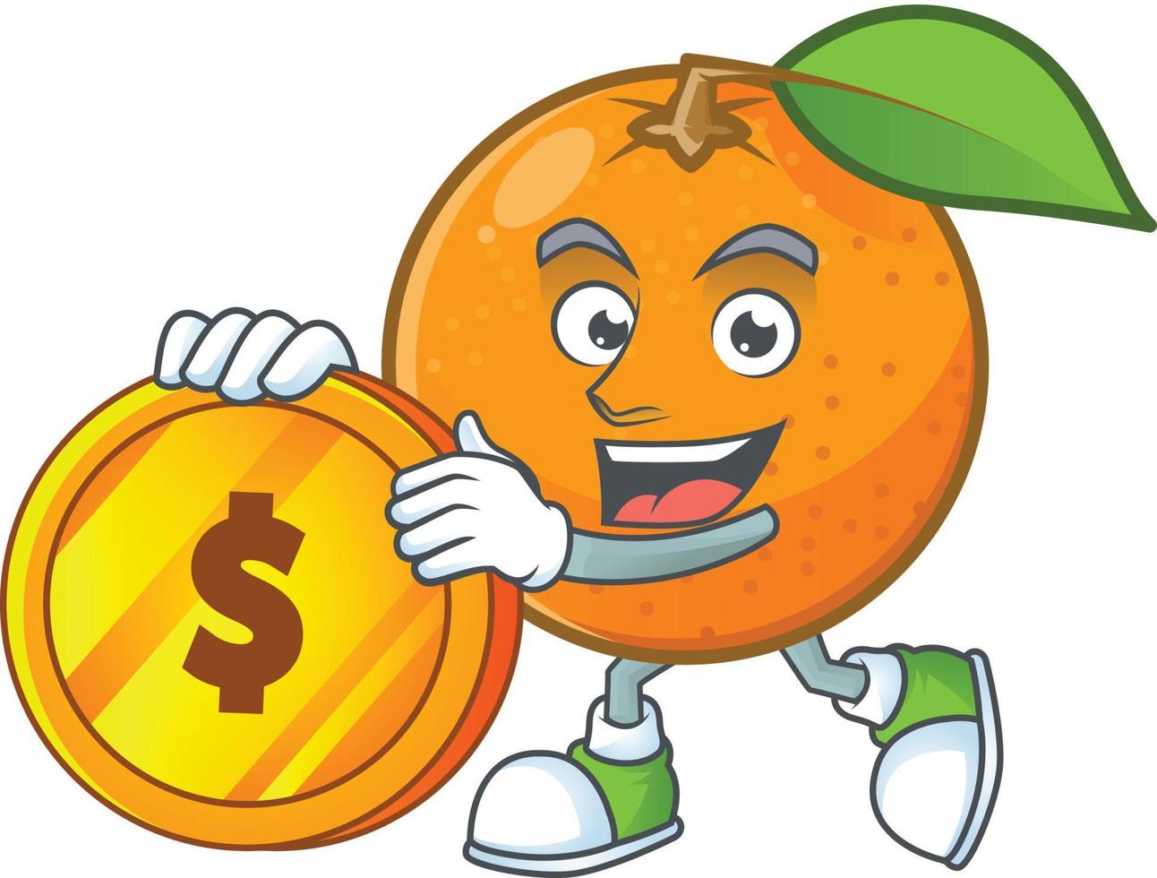 vector de fruta naranja
