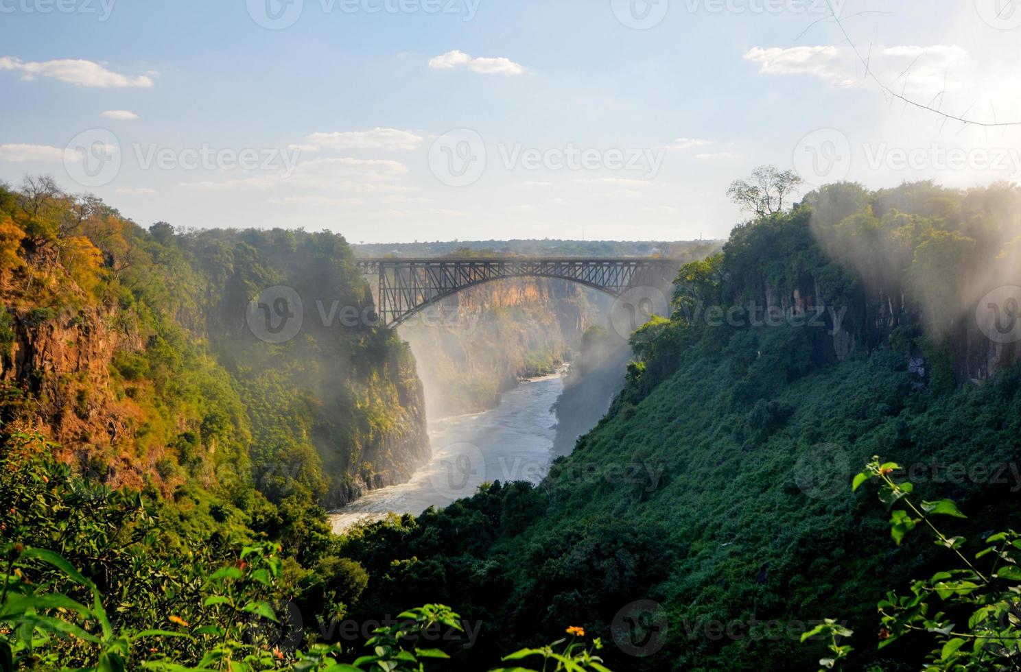 Victoria Falls at the border of Zambia and Zimbabwe photo