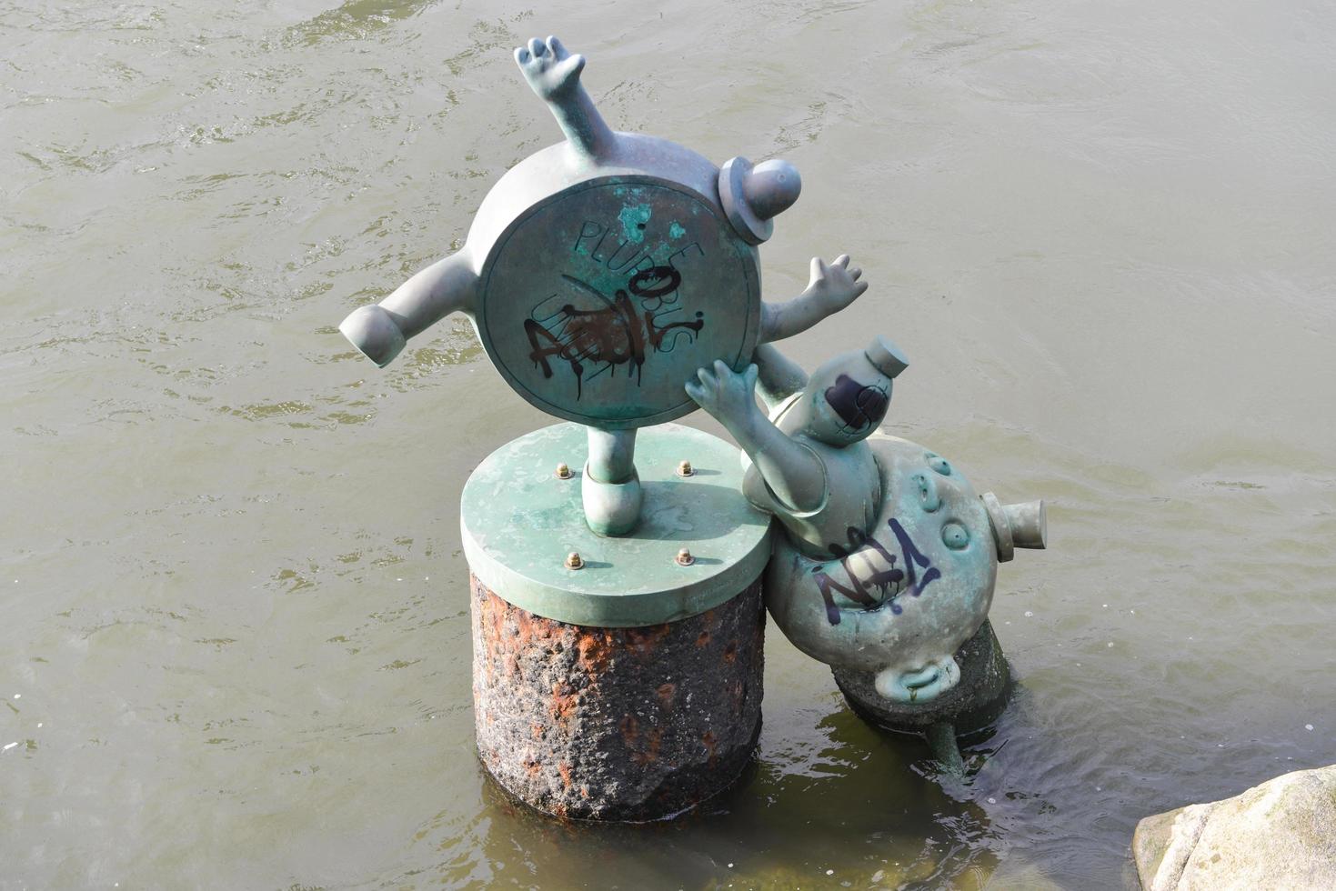 Tom Otterness Sculptures, Roosevelt Island, New York photo