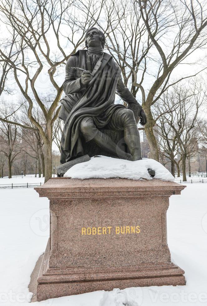 Robert Burns, Central Park, Nueva York foto