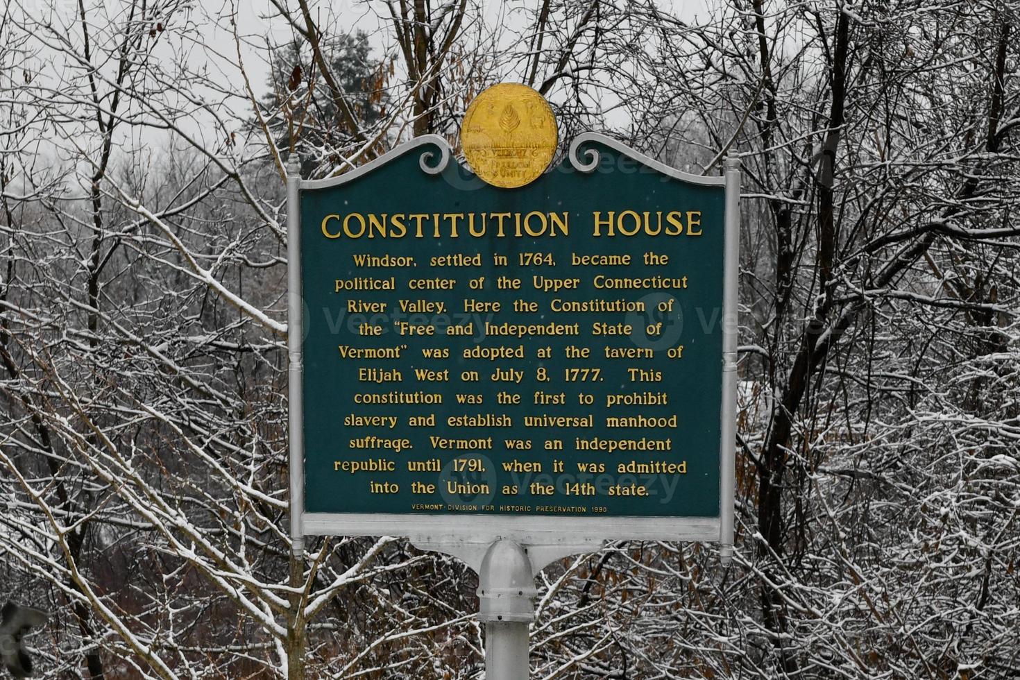 la antigua casa de la constitución es una casa histórica en 16 north main street en windsorvermont es el lugar de nacimiento de la república de vermont y la constitución del estado de vermont foto