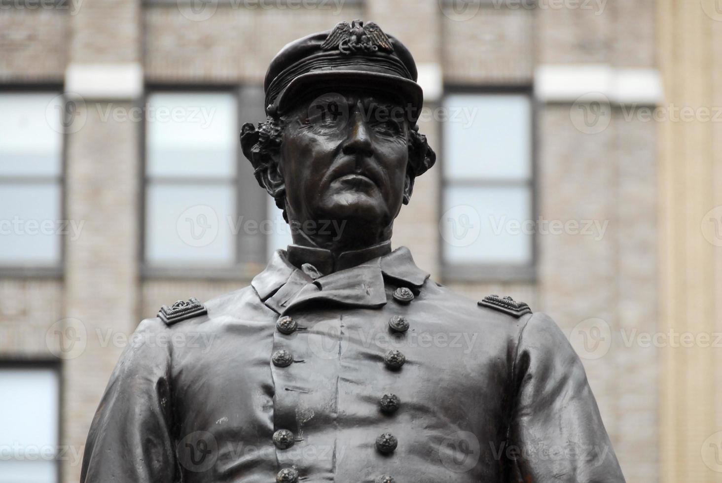 Admiral Farragut Statue in Madison Square Park in New York City photo