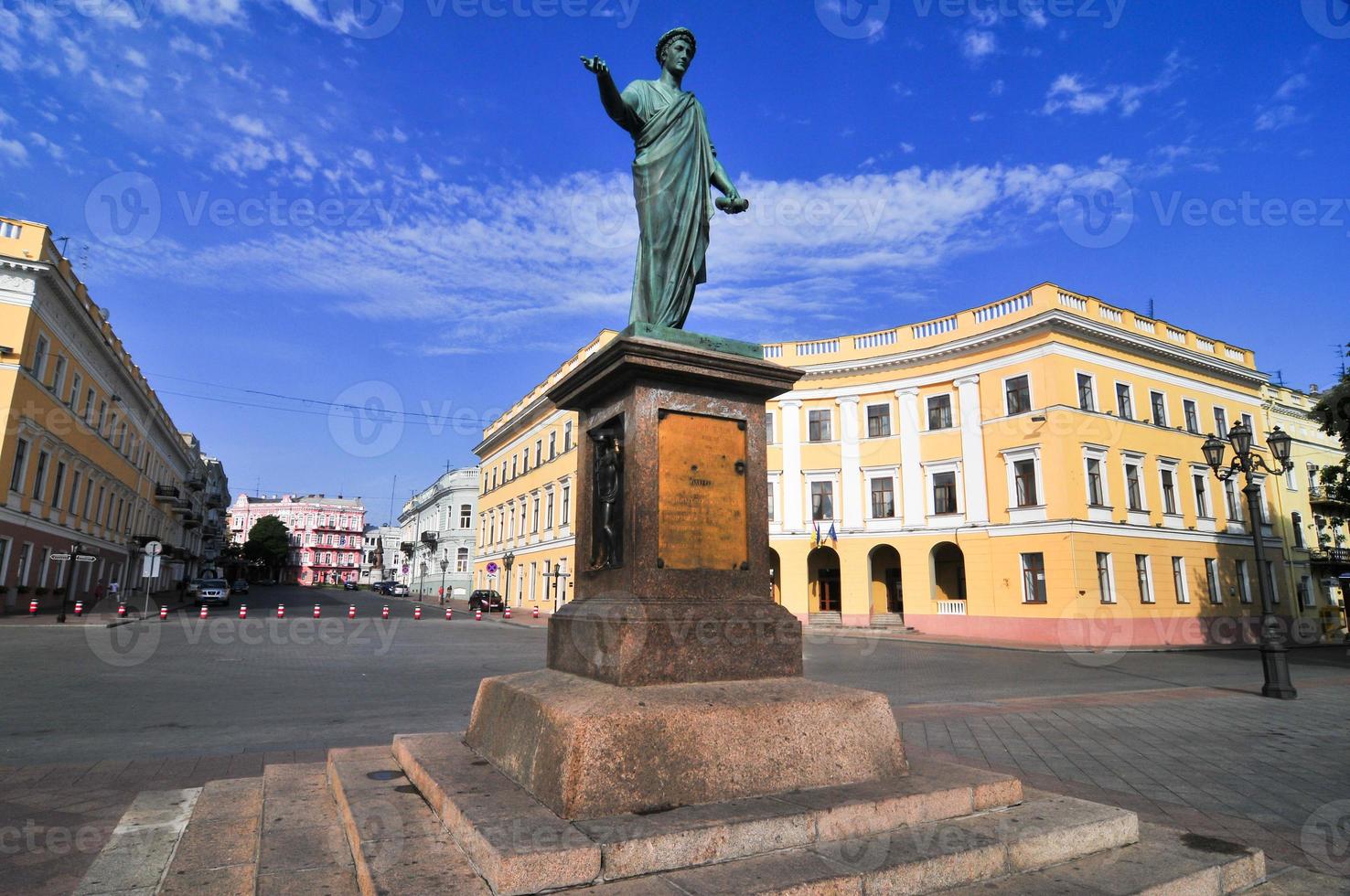 Odessa, Ukraine. Statue of Duke Richelieu photo