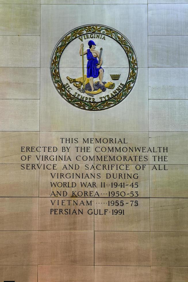 The Virginia War Memorial built in 1955 was originally designed as a World War II and Korean War Memorial for Virginians who had made the ultimate sacrifice in battle photo