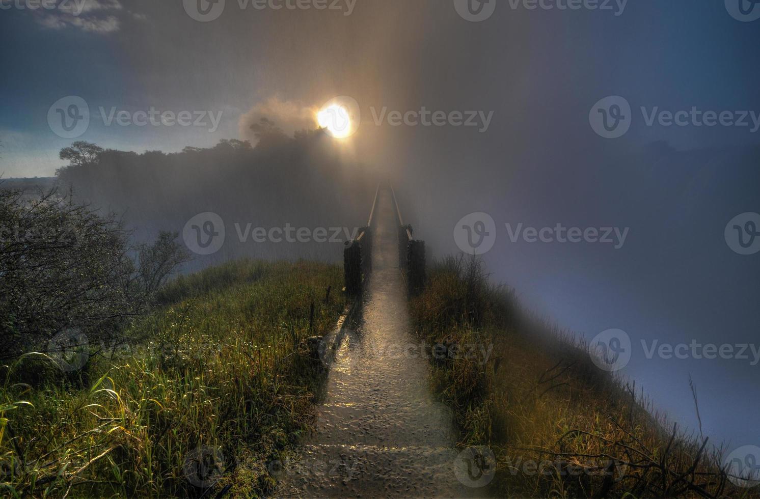 Victoria Falls at the border of Zambia and Zimbabwe photo