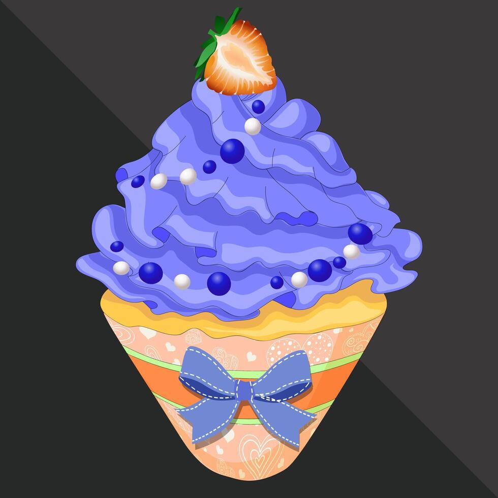 Fruit cupcake colorful design 17672861 Vector Art at Vecteezy