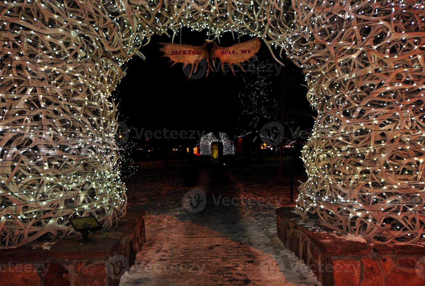 Antler Arches in Jackson Hole, Wyoming photo