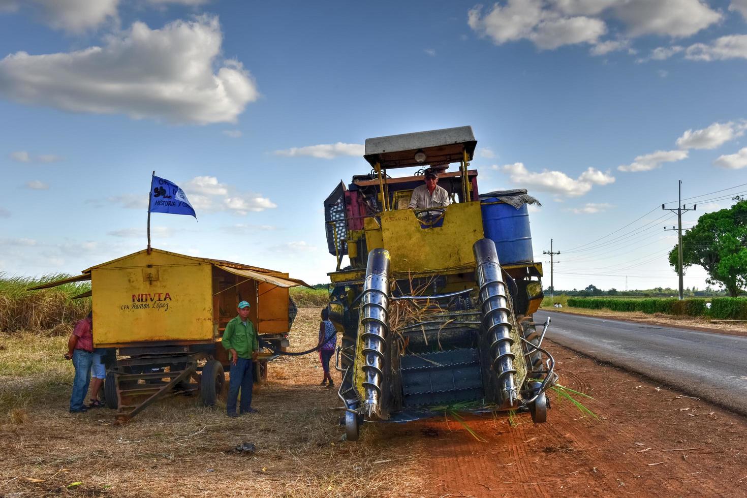 Mechanized tools for harvesting sugar cane in Guayabales Cuba photo