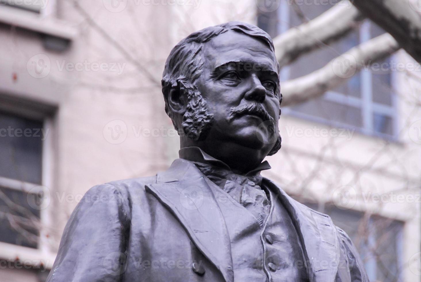 presidente chester una estatua de arthur en madison square park en la ciudad de nueva york foto