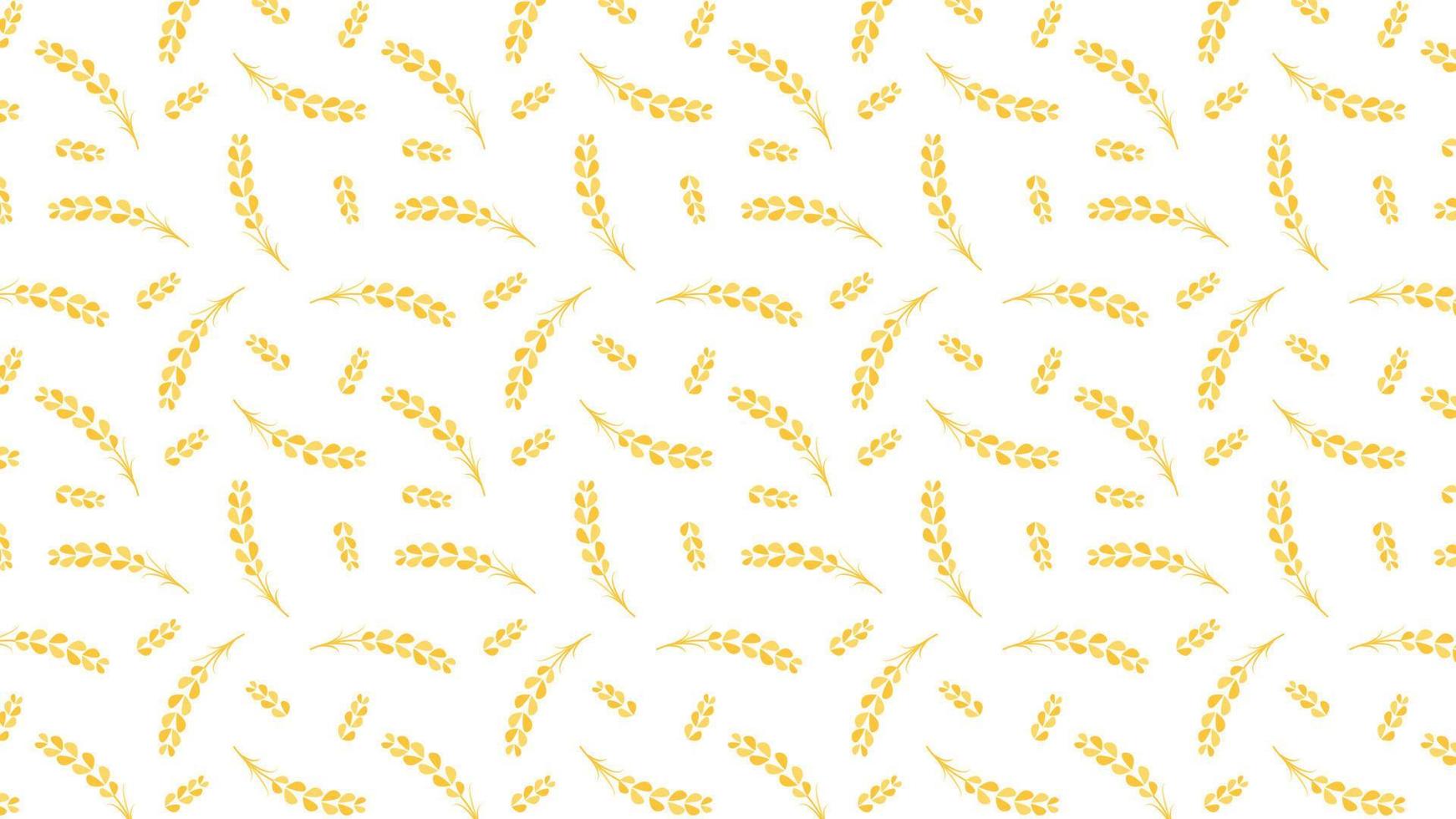 Wheat pattern wallpaper. oat symbol. free space for text. rice sign. Rice pattern wallpaper. vector