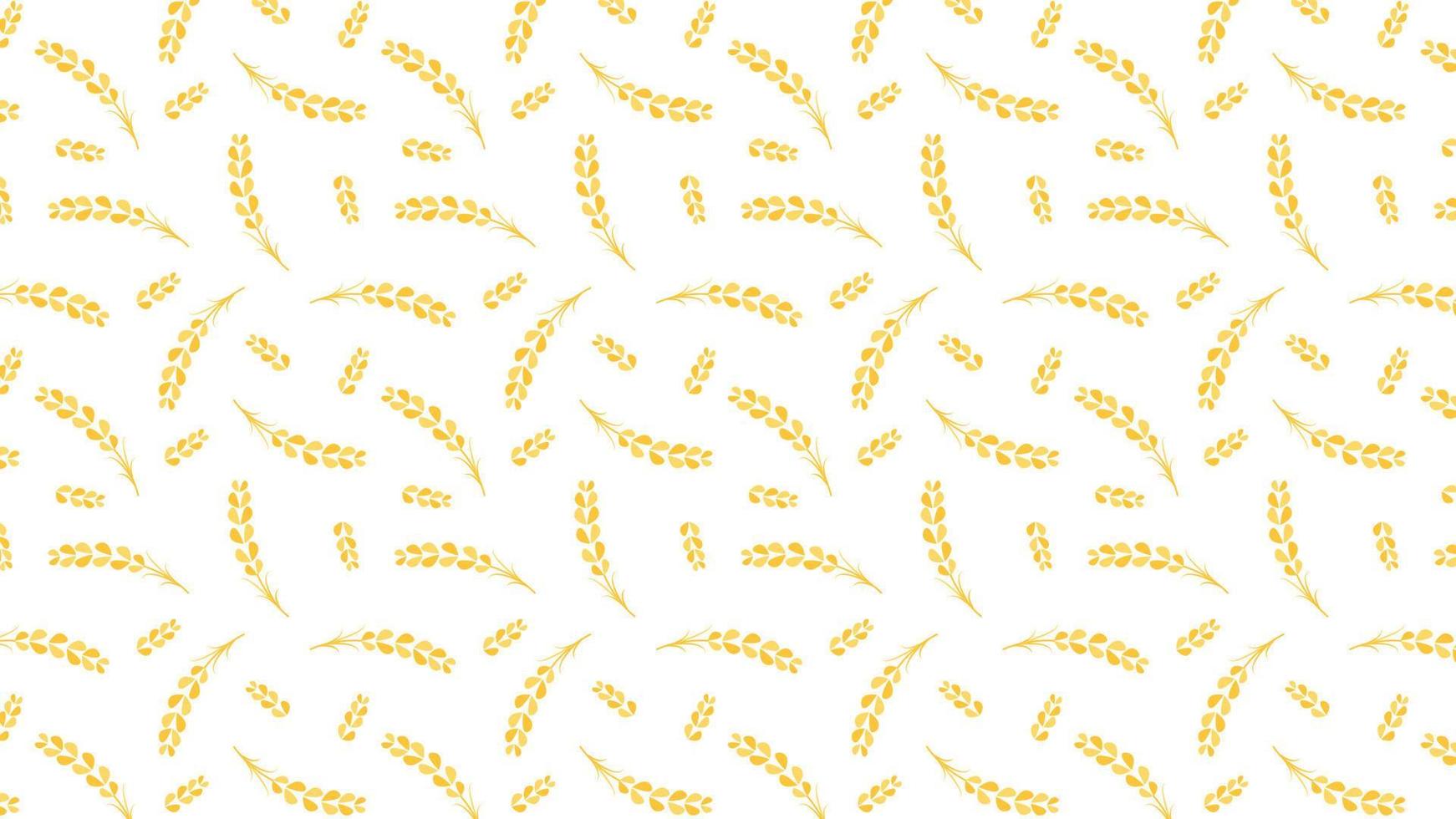 Wheat pattern wallpaper. oat symbol. free space for text. rice sign. Rice pattern wallpaper. vector