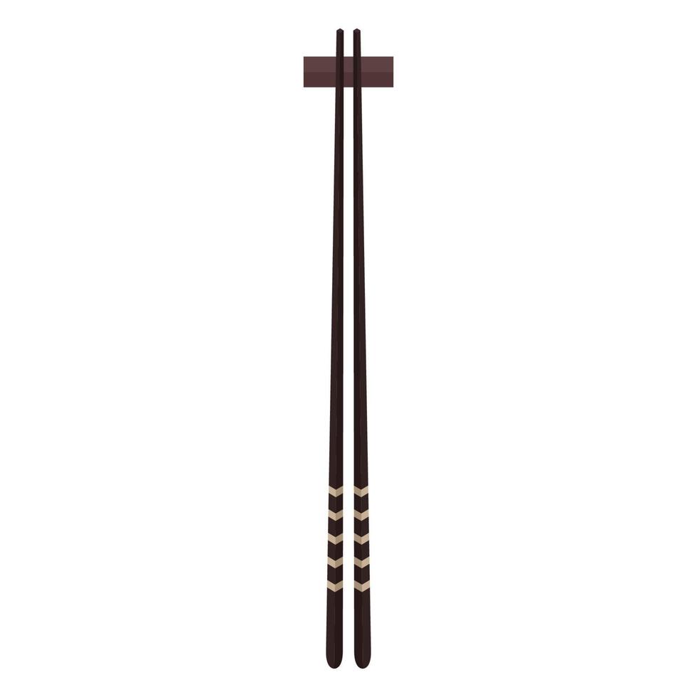 Chopsticks vector. Chopsticks on white background. vector