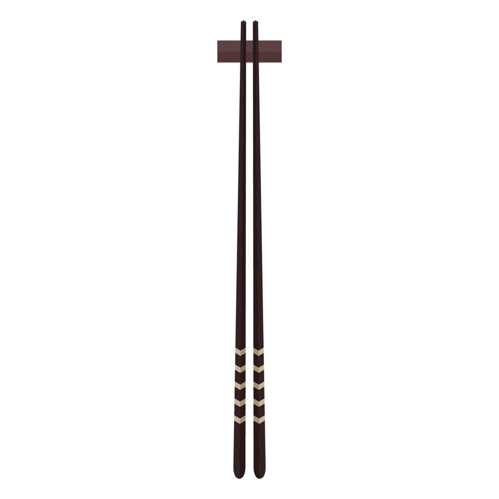 Chopsticks vector. Chopsticks on white background. vector