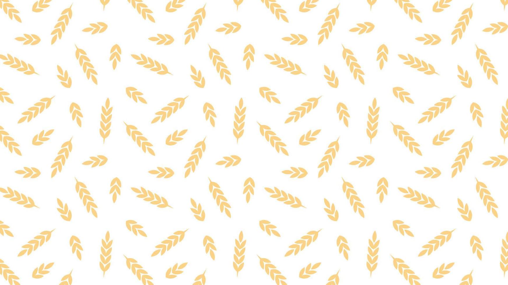 Wheat pattern wallpaper. oat symbol. free space for text. rice sign. Rice pattern wallpaper. vector