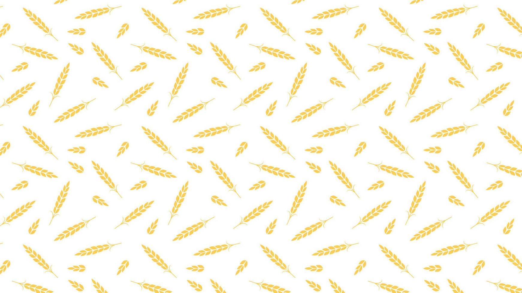 Wheat pattern wallpaper. oat symbol. free space for text. rice sign. Rice pattern wallpaper. vector