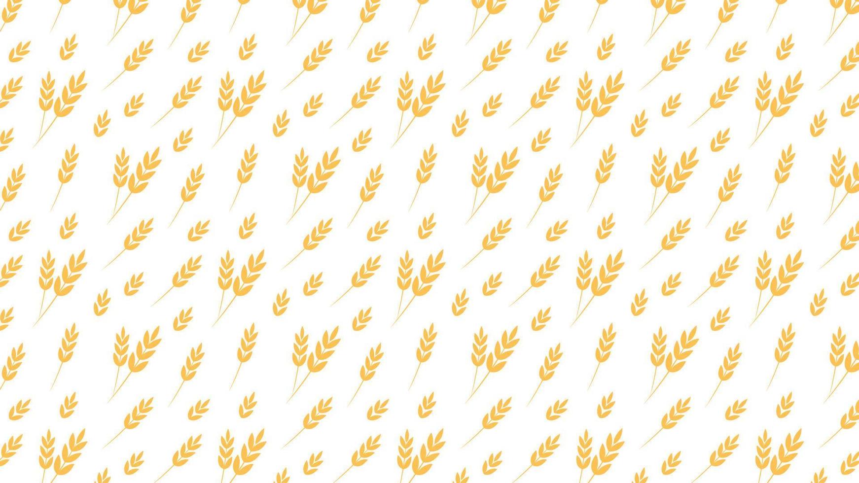 Wheat pattern wallpaper. oat symbol. free space for text. rice sign. Rice pattern wallpaper. vector