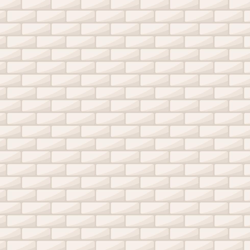 Brick pattern wallpaper. Brick wall background. White brick wallpaper. vector