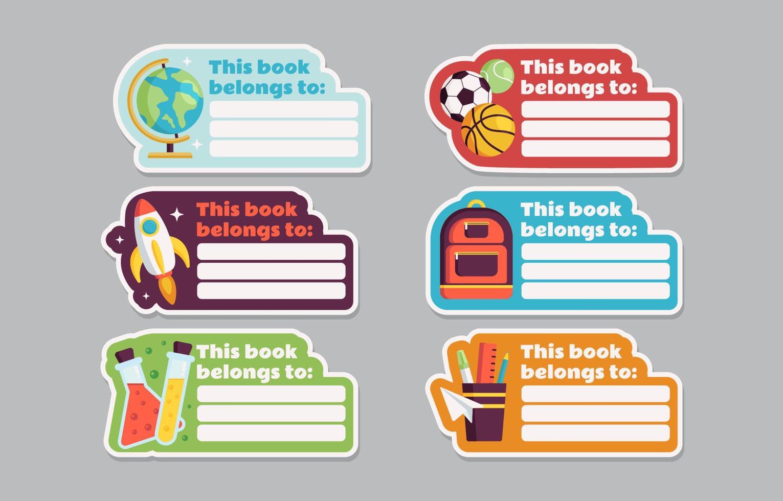 This Item Belongs to Sticker Set vector