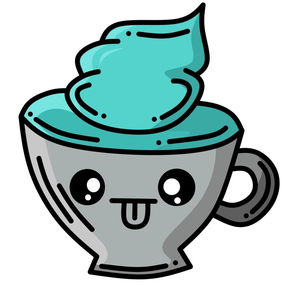 kawaii cute drink vector image