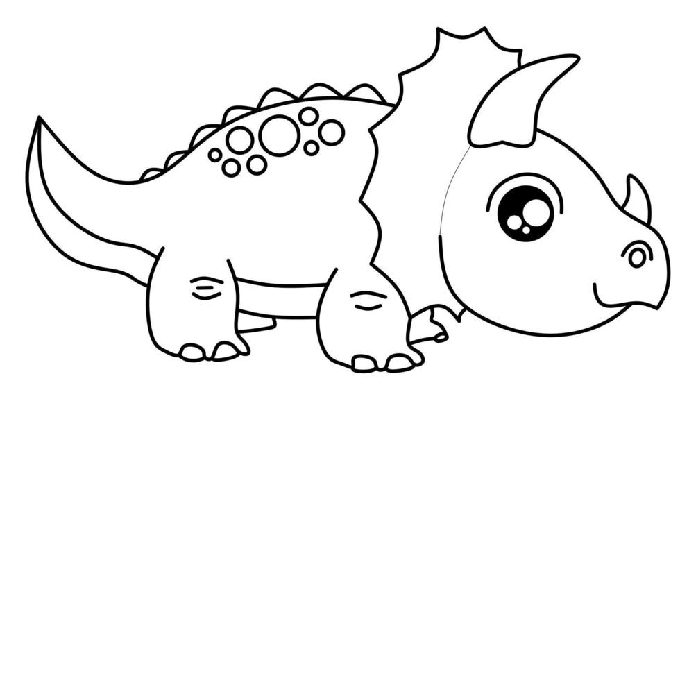 Dinosaurus coloring page vector