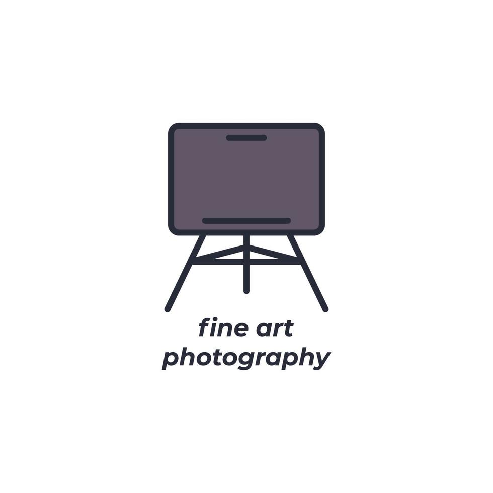 Vector sign fine art symbol is isolated on a white background. icon color editable.