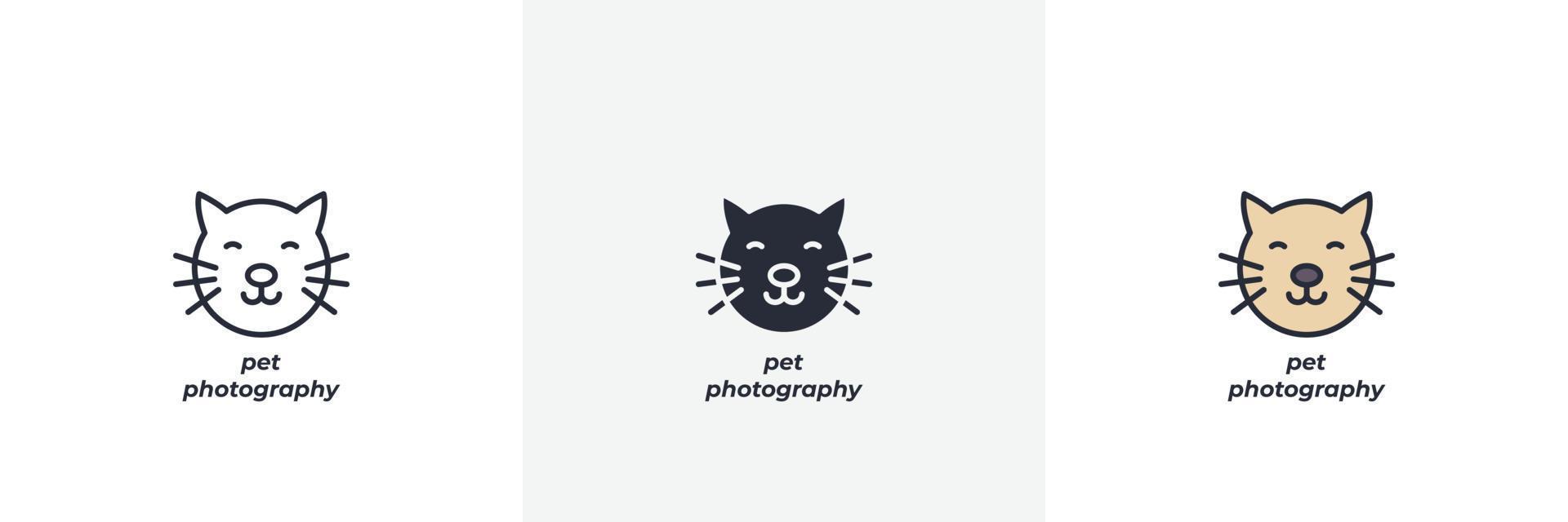 pet photography icon. Line, solid and filled outline colorful version, outline and filled vector sign. Idea Symbol, logo illustration. Vector graphics