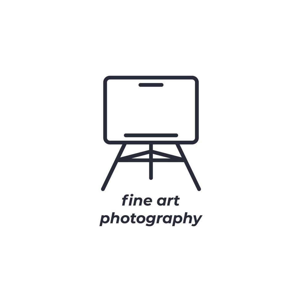 Vector sign fine art symbol is isolated on a white background. icon color editable.