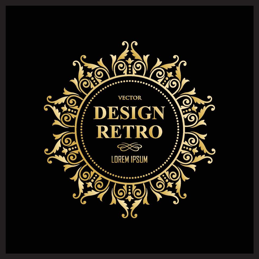 Vintage log design vector